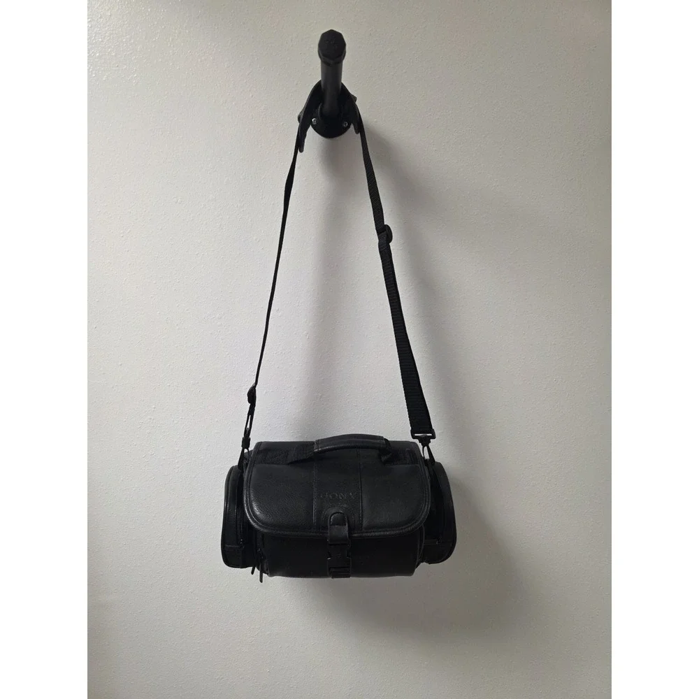 Sony LCS-VA Camcorder Camera Shoulder Carry Case Black Padded Vintage Travel Bag